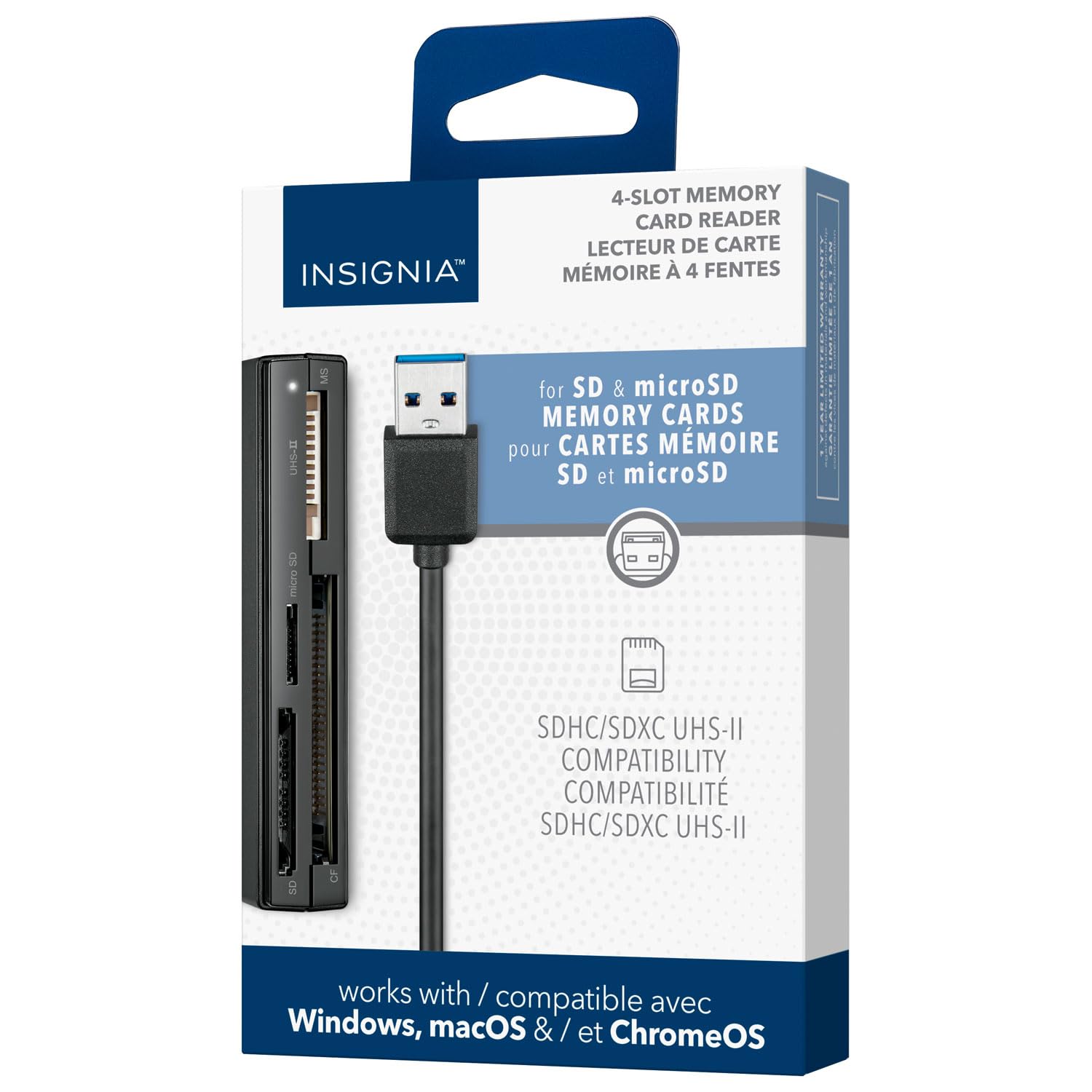 Amazon.com: Insignia USB 3.0 Multi 4-Slot Memory Card Reader